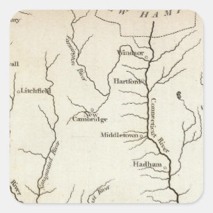 Connecticut 11 square sticker