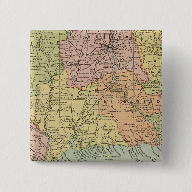 Connecticut 5 15 cm square badge (Front)