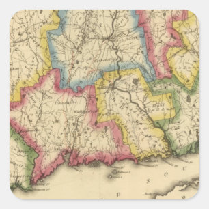 Connecticut 5 square sticker