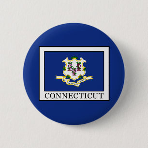 Connecticut 6 Cm Round Badge