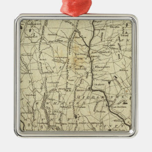 Connecticut 7 metal ornament