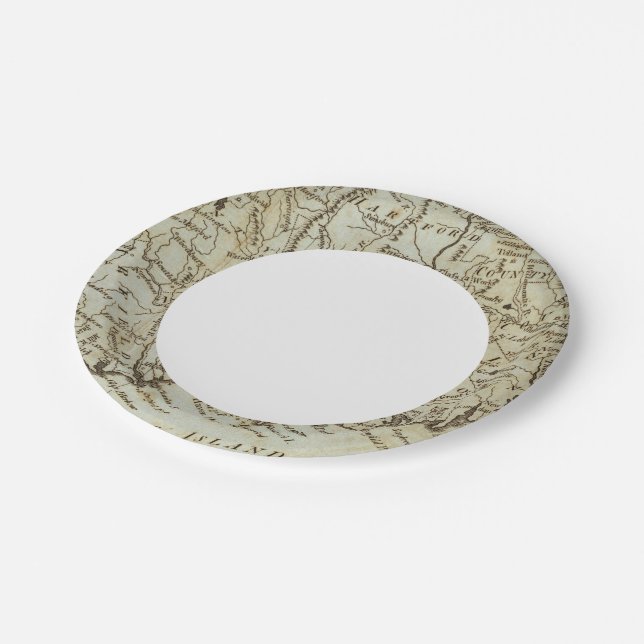 Connecticut 7 paper plate (Angled)