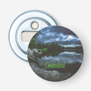 Connecticut Beutiful Lake Trees Bottle Opener