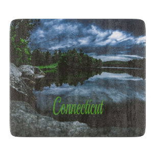 Connecticut Beutiful Lake Trees Cutting Board