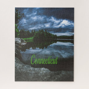 Connecticut Beutiful Lake Trees Jigsaw Puzzle