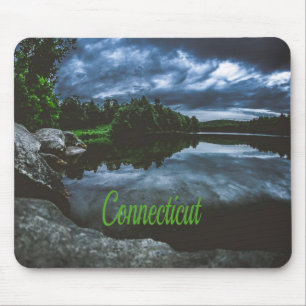 Connecticut Beutiful Lake Trees Mouse Pad