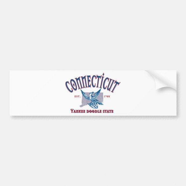Connecticut Bumper Sticker (Front)