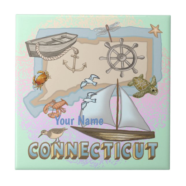 Connecticut  ceramic tile (Front)