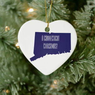 Connecticut Christmas Personalized Ornament