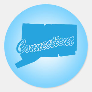 Connecticut Classic Round Sticker
