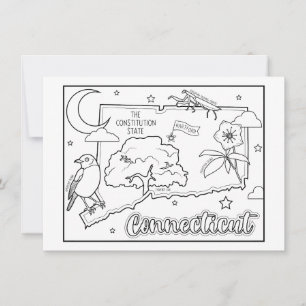 connecticut colour me collage invitation