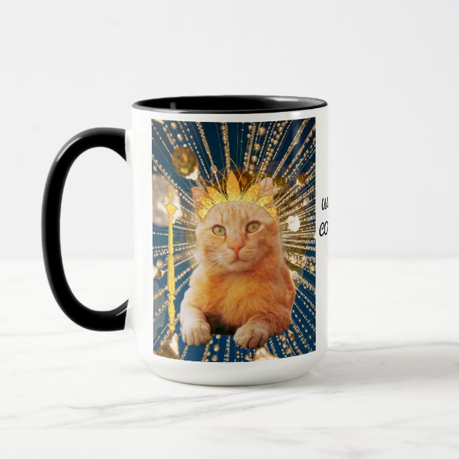 Connecticut Crowned Cat Companion  Mug (Left)