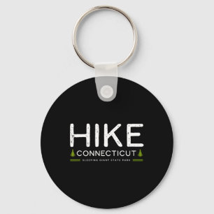 Connecticut Ct Sleeping Giant Park Hike Tree Retro Key Ring