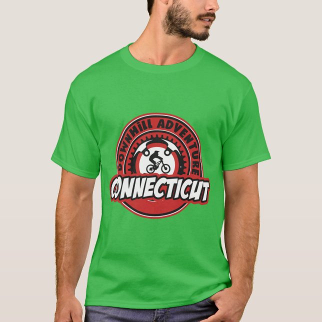 Connecticut downhill mountain biking T-Shirt (Front)