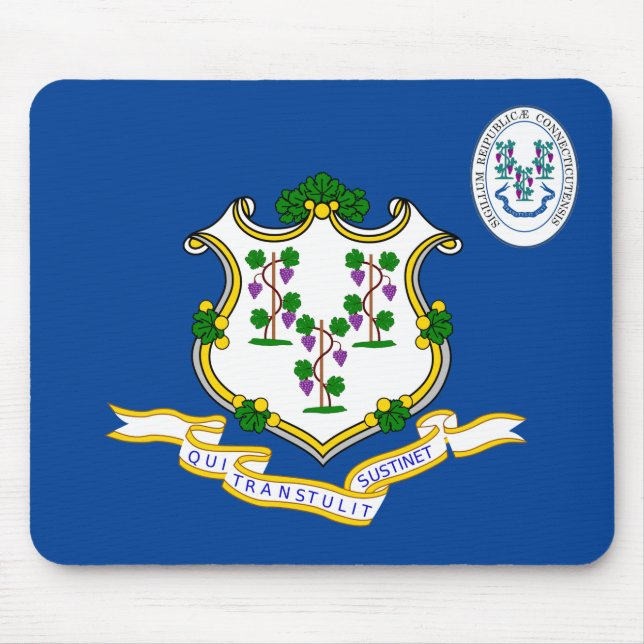 Connecticut flag mouse pad (Front)
