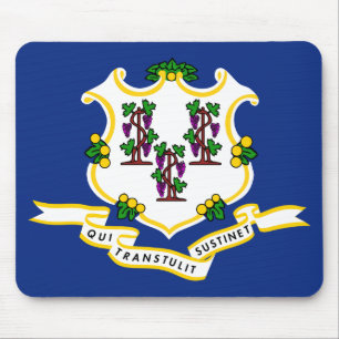 CONNECTICUT FLAG MOUSE PAD