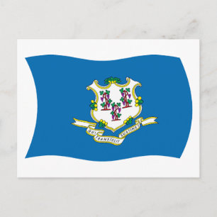 Connecticut Flag Postcard