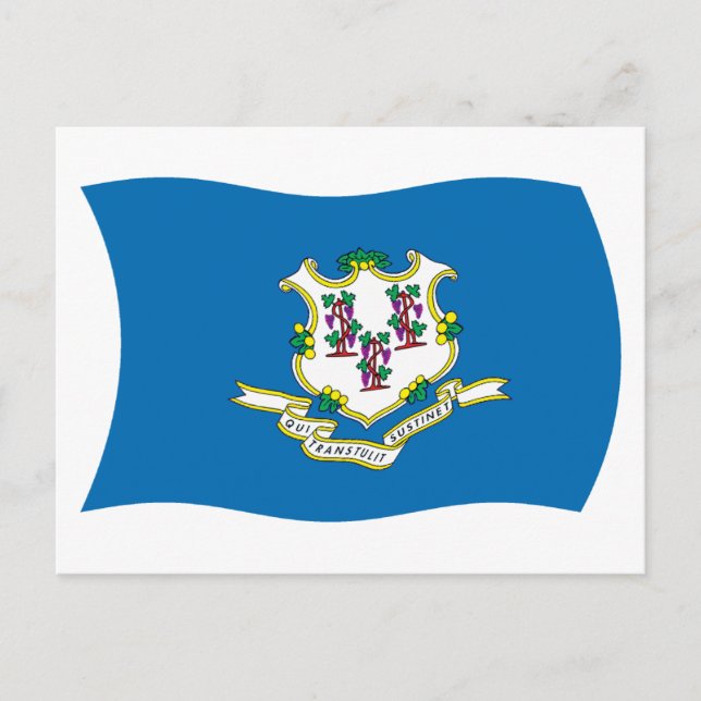 Connecticut Flag Postcard (Front)