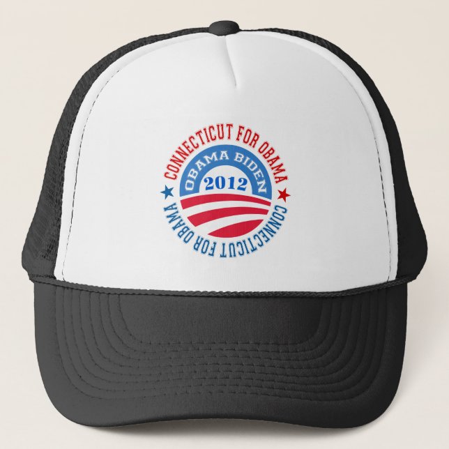 Connecticut For Obama-Obama Biden 2012 Trucker Hat (Front)