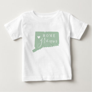 Connecticut Home Grown   Editable Colours State Ma Baby T-Shirt
