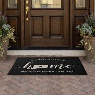 Connecticut Home State Personalised Doormat