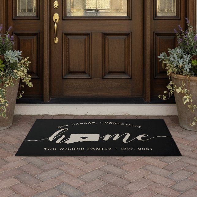 Connecticut Home State Personalised Doormat (Creator Uploaded)