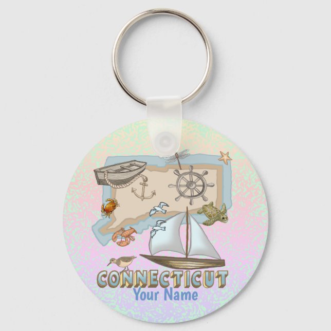 Connecticut  key ring (Front)