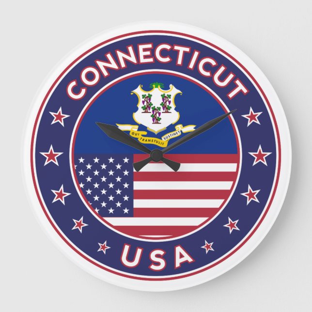 Connecticut Large Clock (Front)