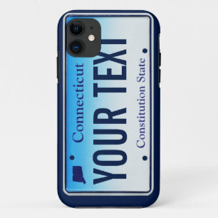 connecticut license plate cell phone case
