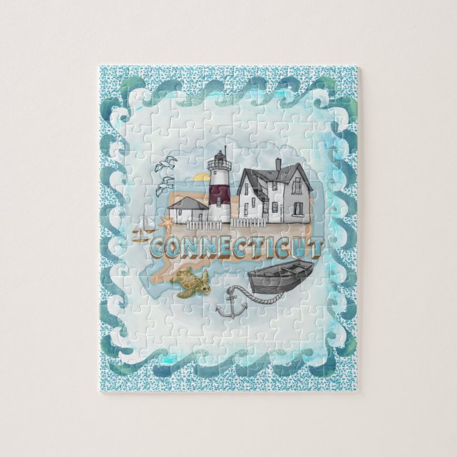 Connecticut Lighthouse Jigsaw Puzzle (Vertical)