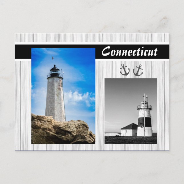 Connecticut Lighthouses Picture Cards (Front)