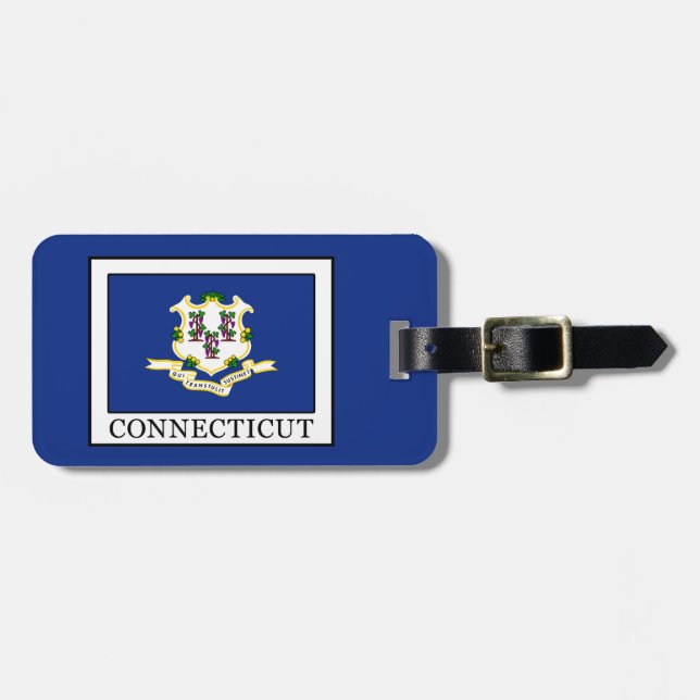 Connecticut Luggage Tag (Front Horizontal)
