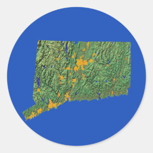 Connecticut Map Sticker
