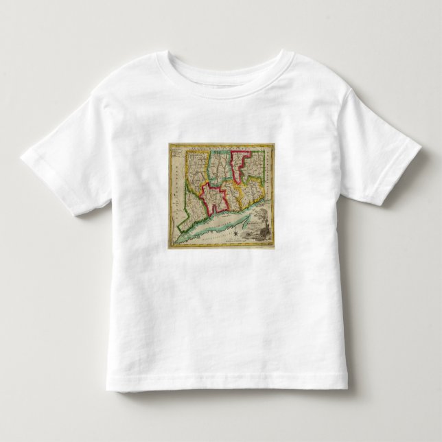 Connecticut Map Toddler T-Shirt (Front)