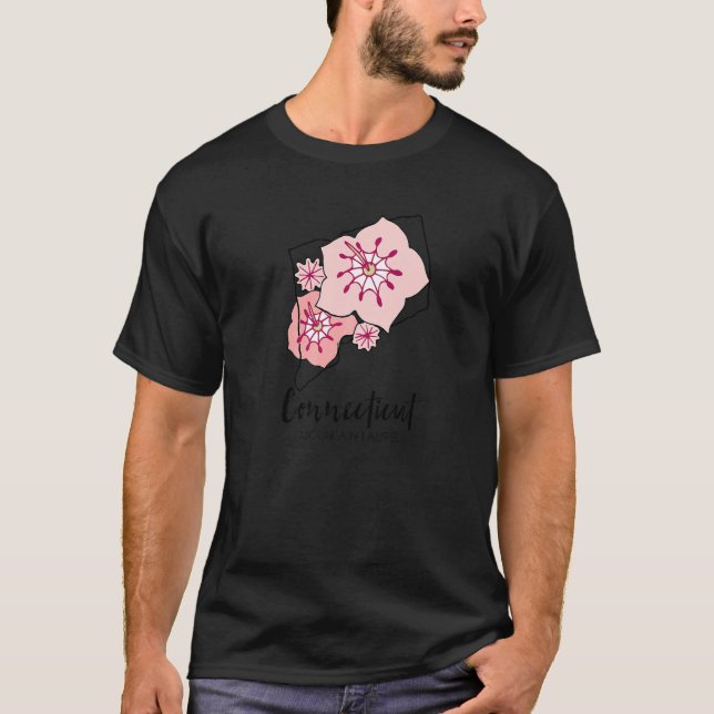Connecticut Mountain Laurel Flower   T-Shirt (Front)