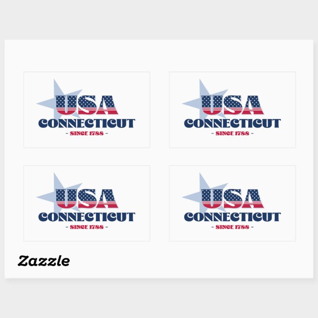 Connecticut My Home State Sticker (Sheet)