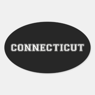 Connecticut Oval Sticker
