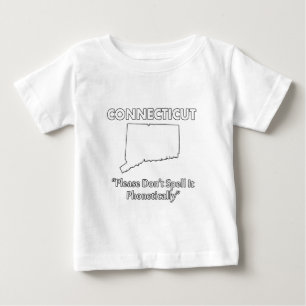 Connecticut - Please Don't Spell it Phonetically Baby T-Shirt