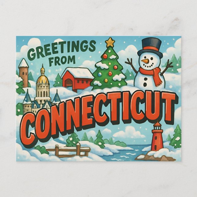 CONNECTICUT Postcard (Front)