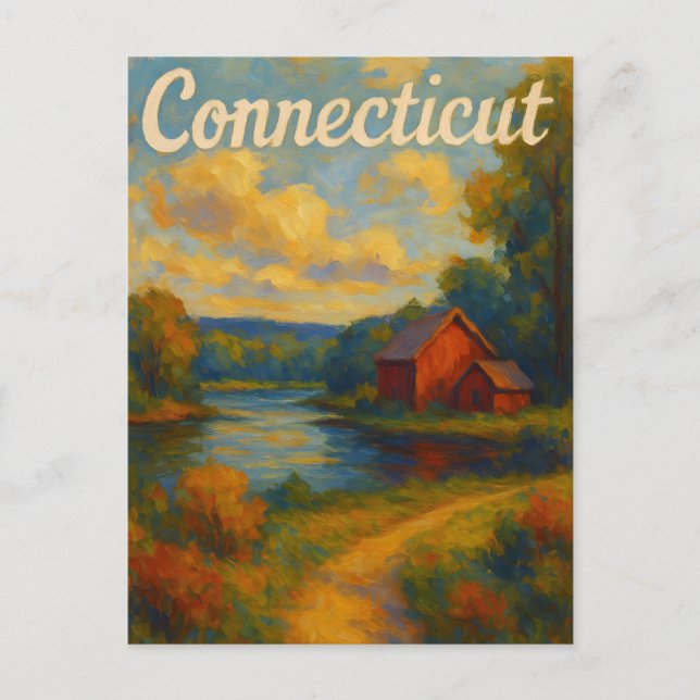 Connecticut Postcard (Front)