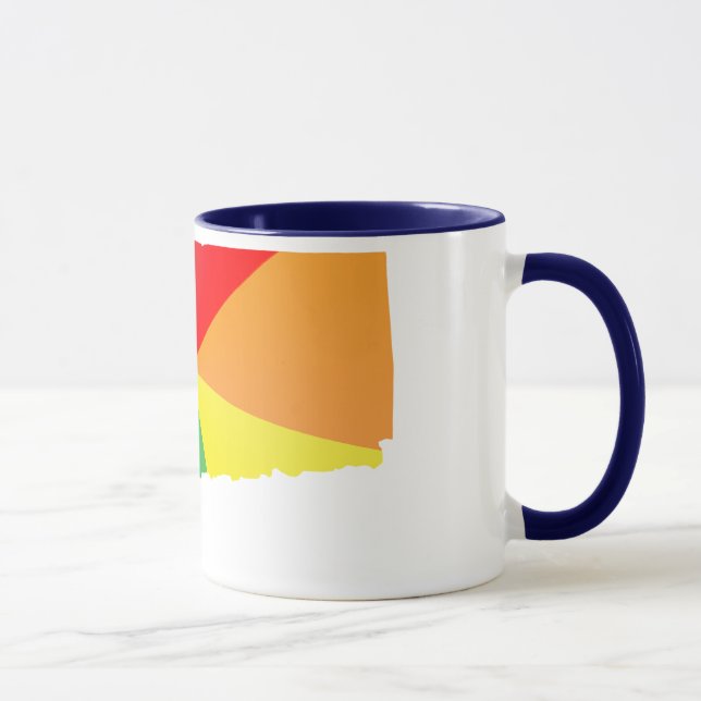 connecticut pride. angled. mug (Right)