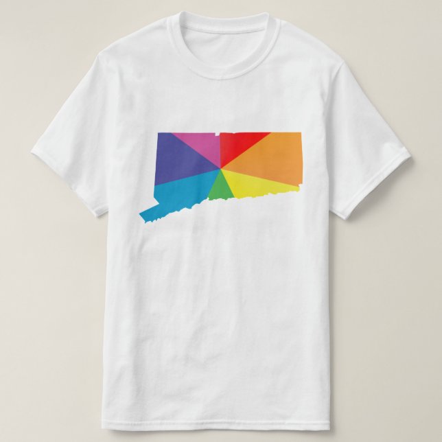 connecticut pride. angled. T-Shirt (Design Front)