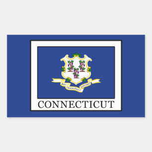 Connecticut Rectangular Sticker