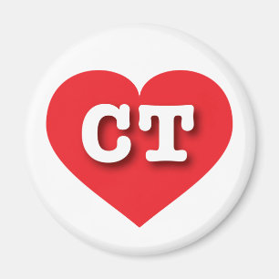Connecticut Red Heart - Big Love Magnet
