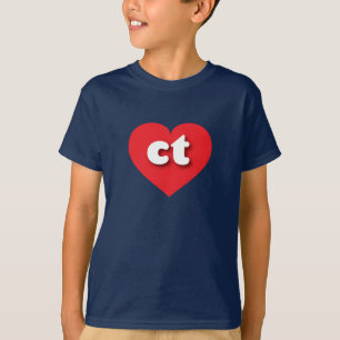 Connecticut red heart - I love ct T-Shirt