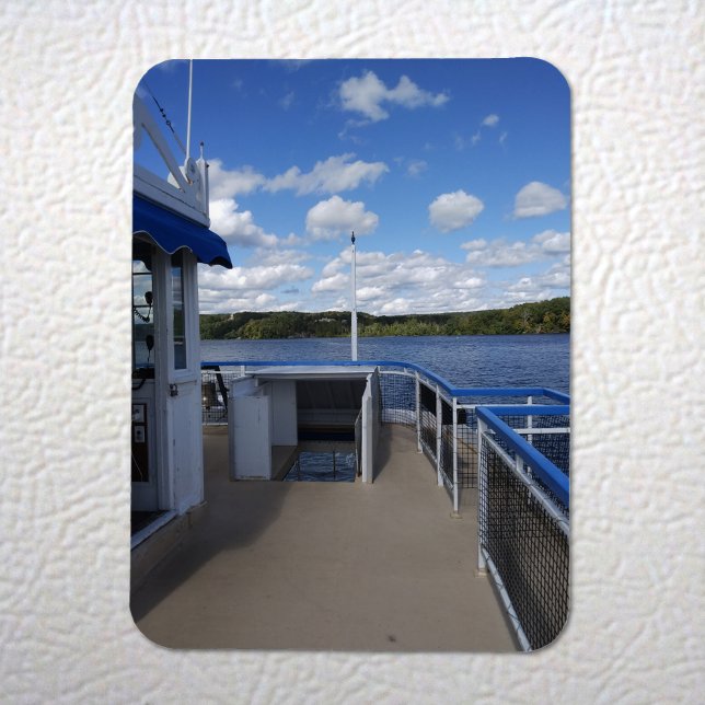 Connecticut River from Riverboat Magnet (Connecticut River from Riverboat Flexi Magnet on Fridge)