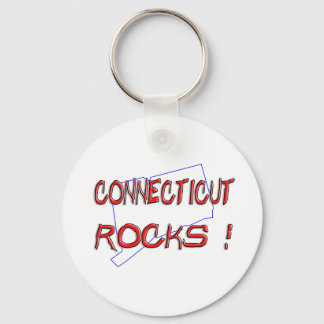 Connecticut ROCKS Key Ring