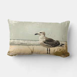 Connecticut Seagull Throw Pillow