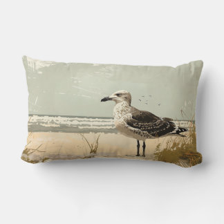Connecticut Seagull Throw Pillow