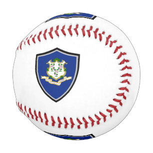 Connecticut shield flag baseball
